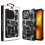 MyBat Sturdy Hybrid Protector Cover (with Stand) for Apple iPhone 13 Pro - Gray Camouflage / Black