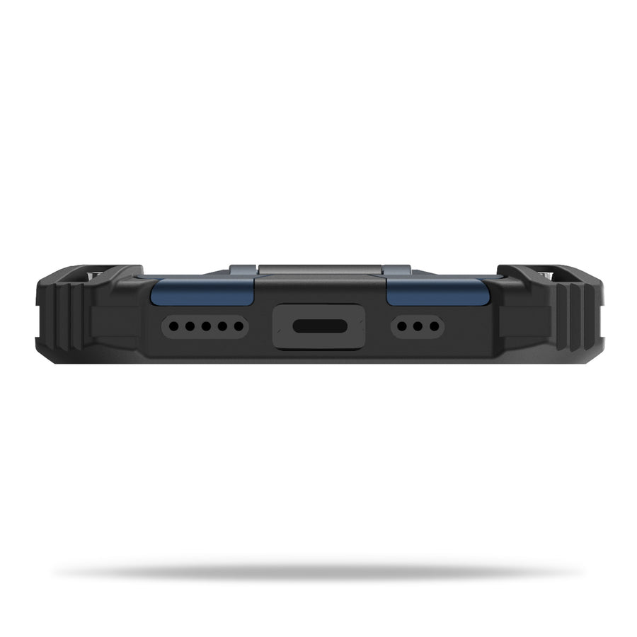 MyBat Sturdy Hybrid Protector Cover (with Stand) for Apple iPhone 13 Pro - Ink Blue / Black - MIP13PCSFSSS002-6.jpg