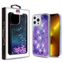 MyBat Quicksand Glitter Hybrid Protector Cover for Apple iPhone 13 Pro - Hearts & Purple - MIP13PCSGTMS041-1.jpg