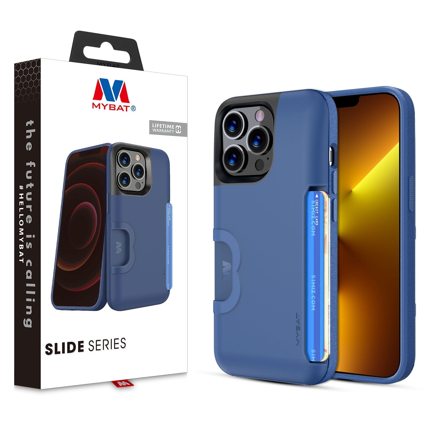 MyBat Slide Series Case for Apple iPhone 13 Pro - Blue