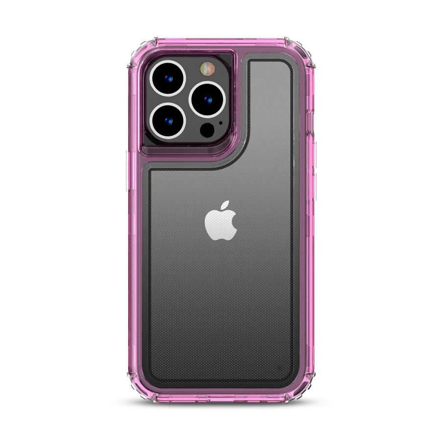 MyBat Hybrid Protector Cover for Apple iPhone 13 Pro - Transparent Pink / Transparent Clear - MIP13PCSSASS773-3.jpg