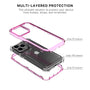MyBat Hybrid Protector Cover for Apple iPhone 13 Pro - Transparent Pink / Transparent Clear - MIP13PCSSASS773-7.jpg