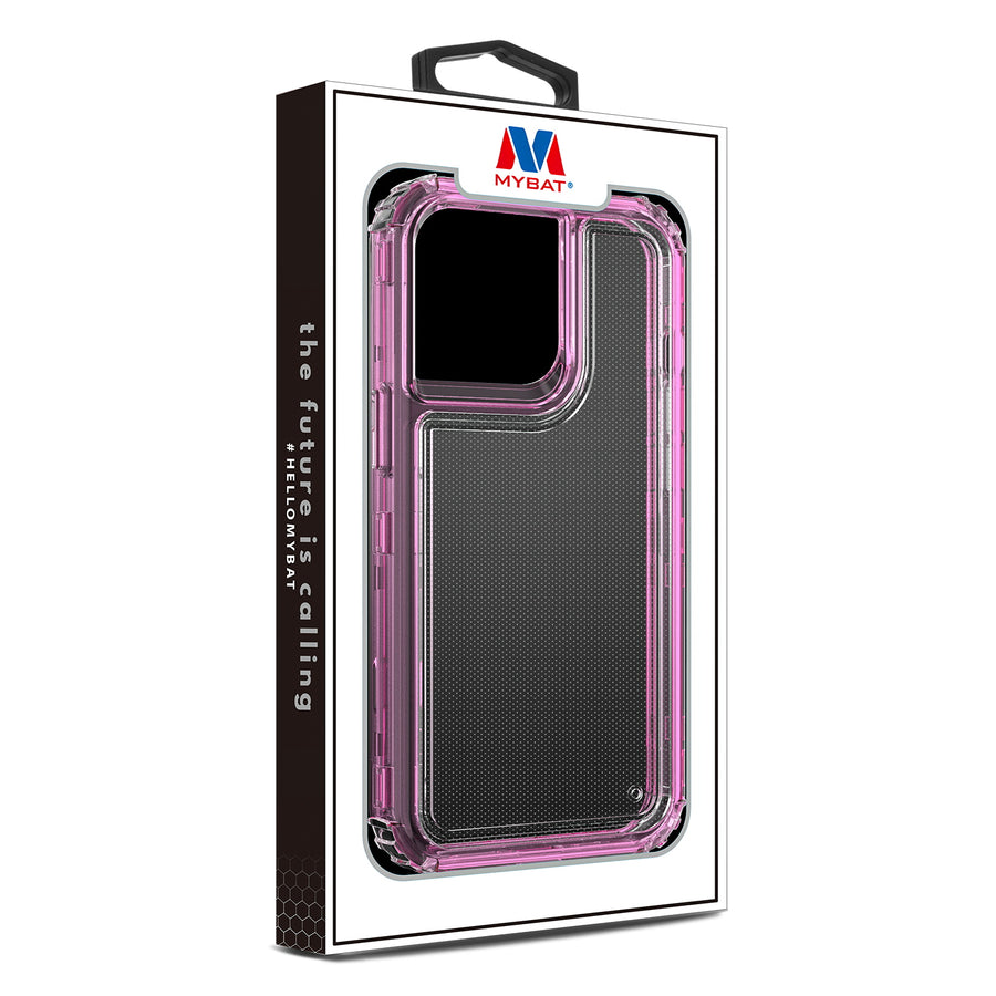 MyBat Hybrid Protector Cover for Apple iPhone 13 Pro - Transparent Pink / Transparent Clear - MIP13PCSSASS773-8.jpg