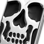 MyBat Skullcap Hybrid Protector Cover for Apple iPhone 13 Pro - Silver Plating / Black - MIP13PCSSLCC101-6.jpg