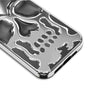 MyBat Skullcap Hybrid Protector Cover for Apple iPhone 13 Pro - Silver Plating / Black - MIP13PCSSLCC101-7.jpg