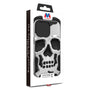 MyBat Skullcap Hybrid Protector Cover for Apple iPhone 13 Pro - Silver Plating / Black