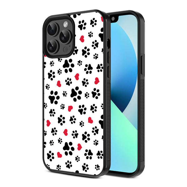 MyBat Design Lab Series Case for Apple iPhone 13 Pro Max (6.7) - Paw Prints and Hearts - MIP13PMCSLESM001-2.jpg