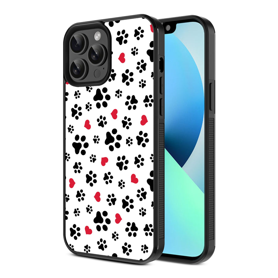 MyBat Design Lab Series Case for Apple iPhone 13 Pro Max (6.7) - Paw Prints and Hearts - MIP13PMCSLESM001-2.jpg