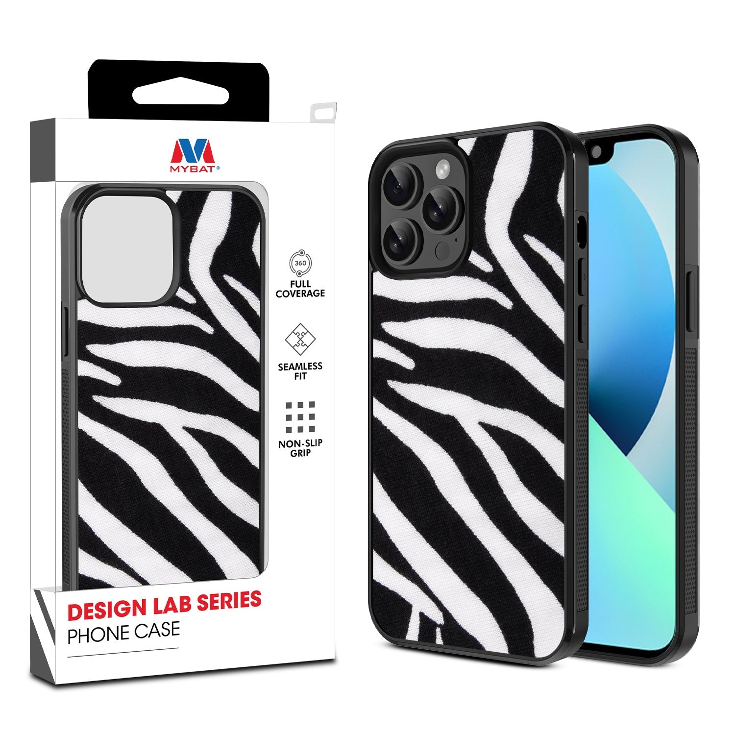 MyBat Design Lab Series Case for Apple iPhone 13 Pro Max (6.7) - Zebra Print