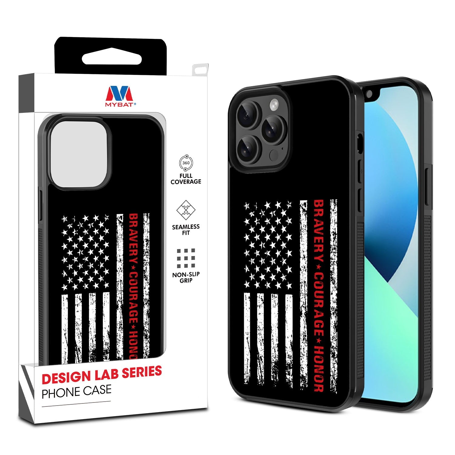 MyBat Design Lab Series Case for Apple iPhone 13 Pro Max (6.7) - Firefighter Flag