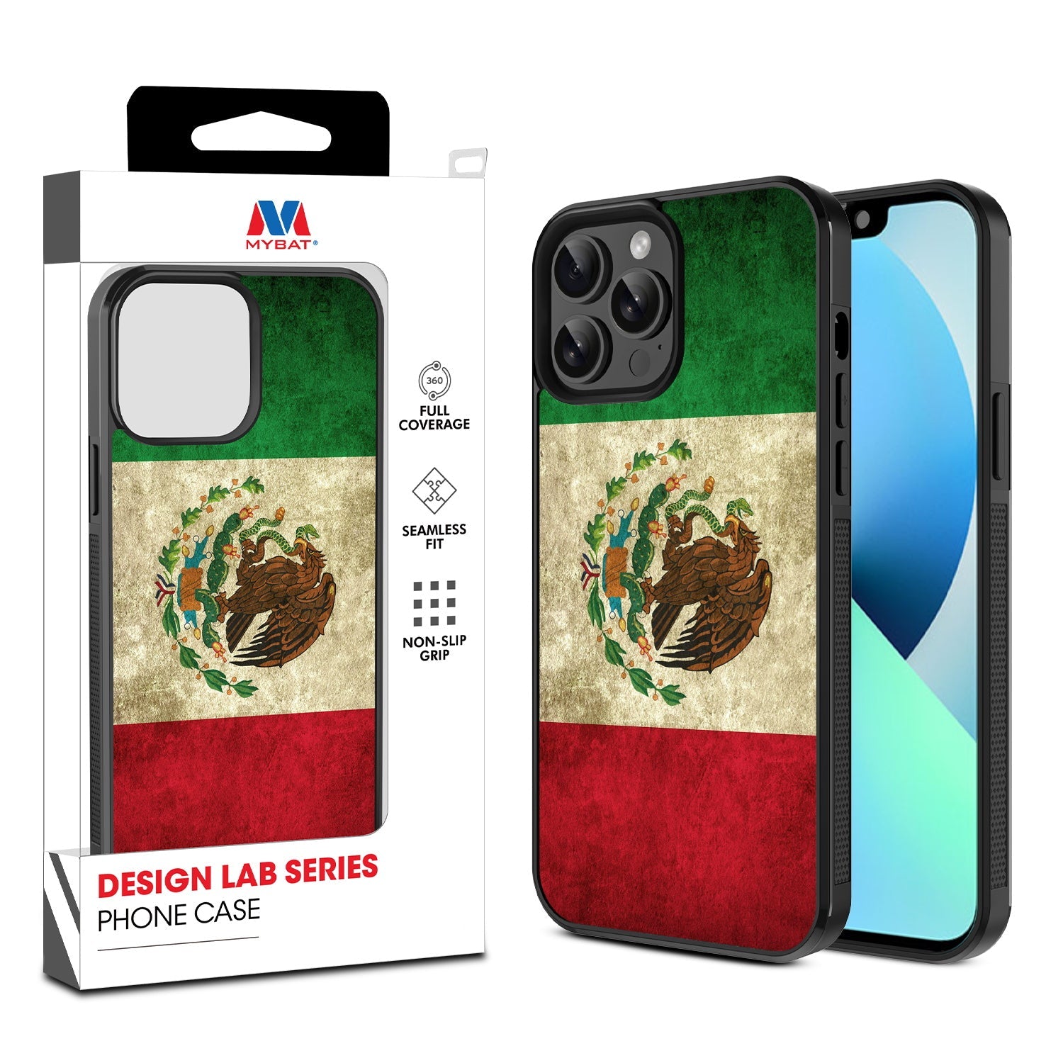 MyBat Design Lab Series Case for Apple iPhone 13 Pro Max (6.7) - Mexican Flag