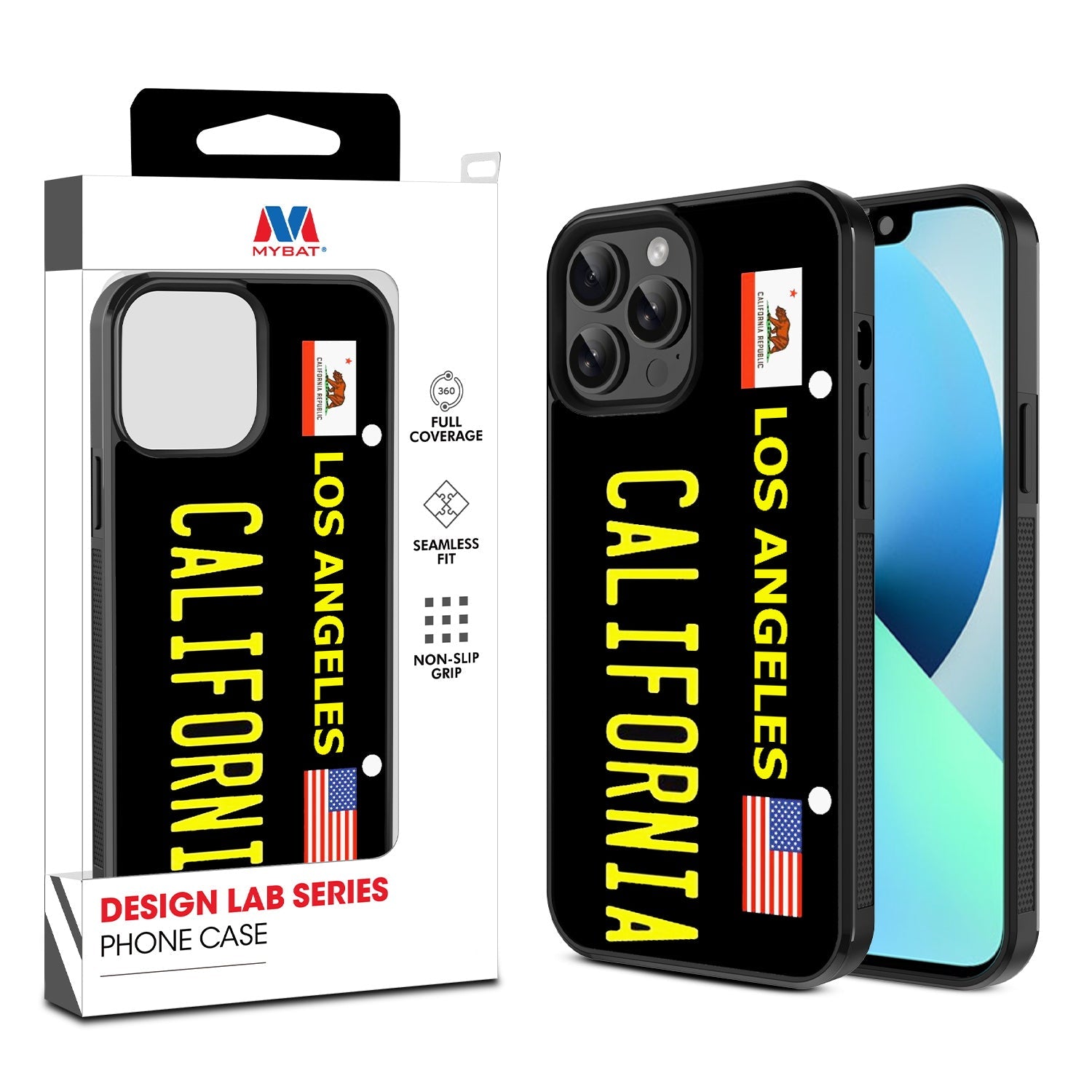 MyBat Design Lab Series Case for Apple iPhone 13 Pro Max (6.7) - Los Angeles Black