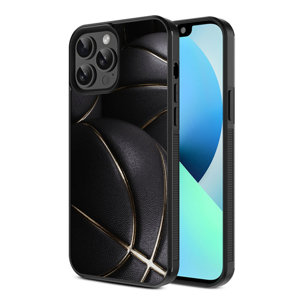 MyBat Design Lab Series Case for Apple iPhone 13 Pro Max (6.7) - Black Basketballs - MIP13PMCSLESM090-2.jpg