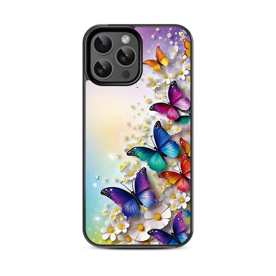 MyBat Design Lab Series Case for Apple iPhone 13 Pro Max (6.7) - Rainbow Butterflies - MIP13PMCSLESM187-3.jpg