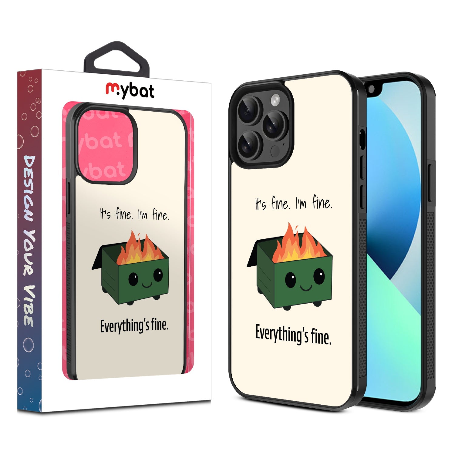 MyBat Design Lab Series Case for Apple iPhone 13 Pro Max (6.7) - Dumpster Fire