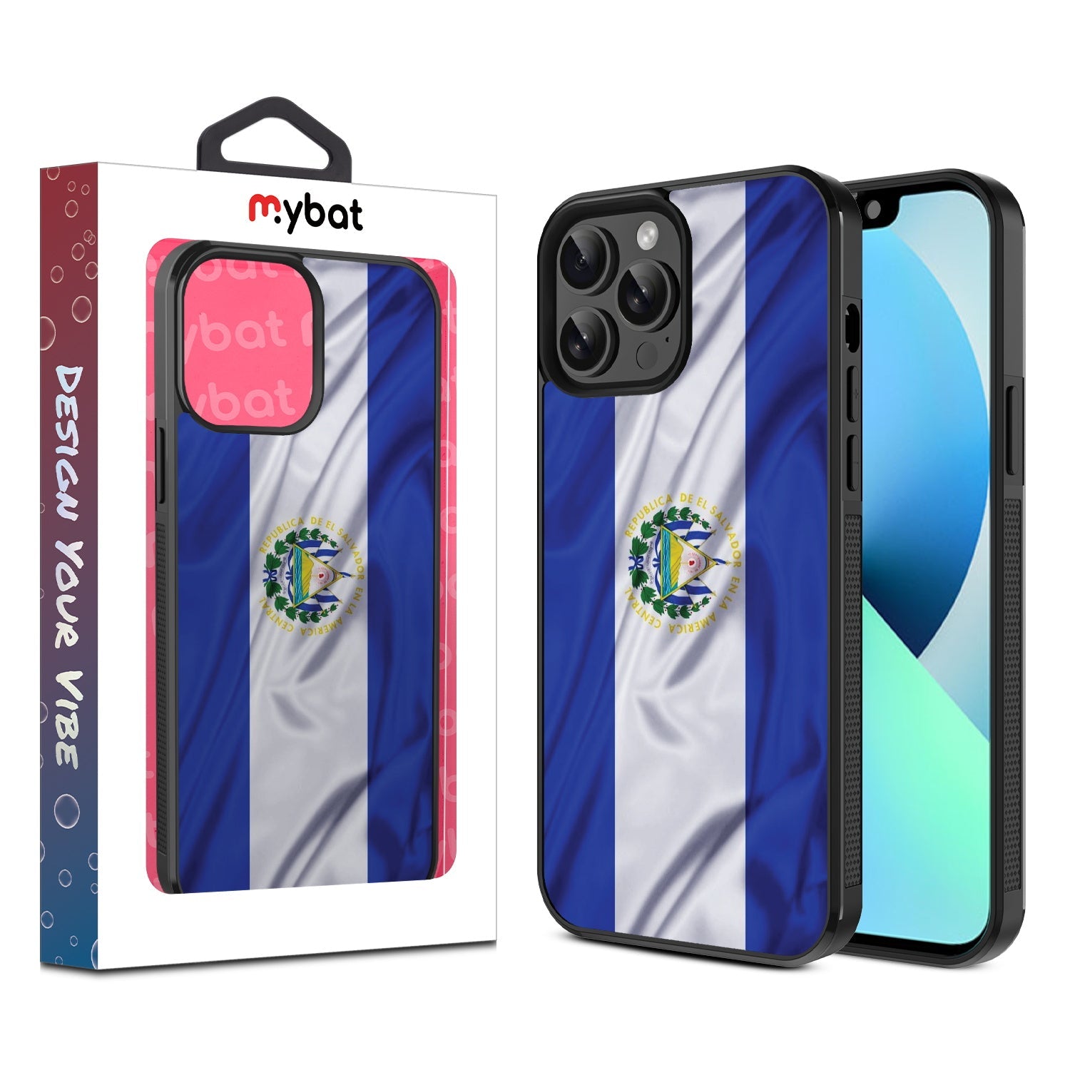MyBat Design Lab Series Case for Apple iPhone 13 Pro Max (6.7) - El Salvador Flag
