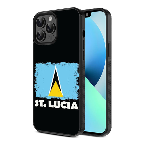 MyBat Design Lab Series Case for Apple iPhone 13 Pro Max (6.7) - St. Lucia Flag - MIP13PMCSLESM262-2.jpg