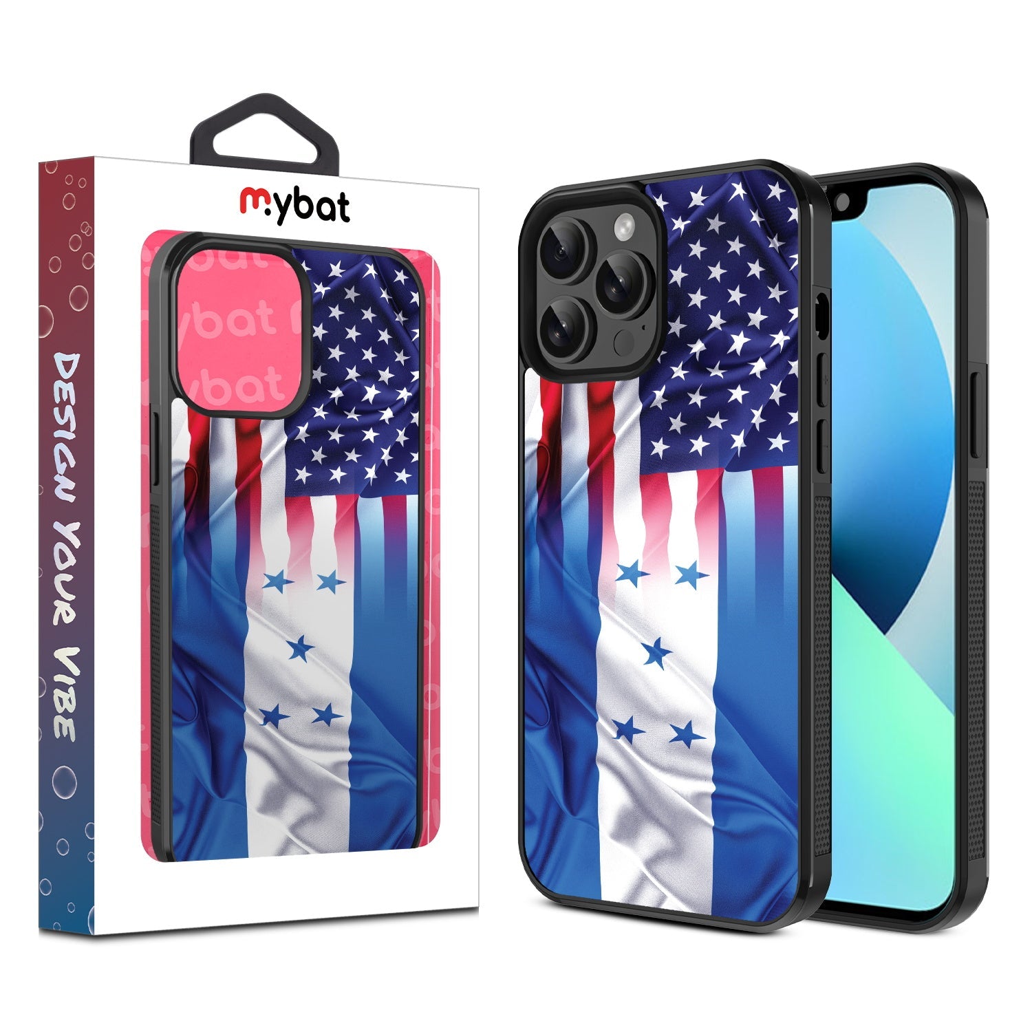 MyBat Design Lab Series Case for Apple iPhone 13 Pro Max (6.7) - Honduras-USA Flag