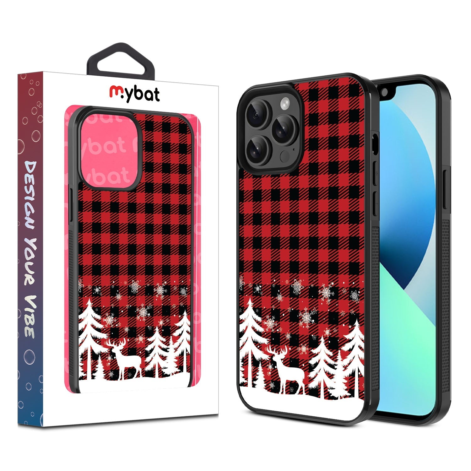 MyBat Design Lab Series Case for Apple iPhone 13 Pro Max (6.7) - Reindeer Flannel