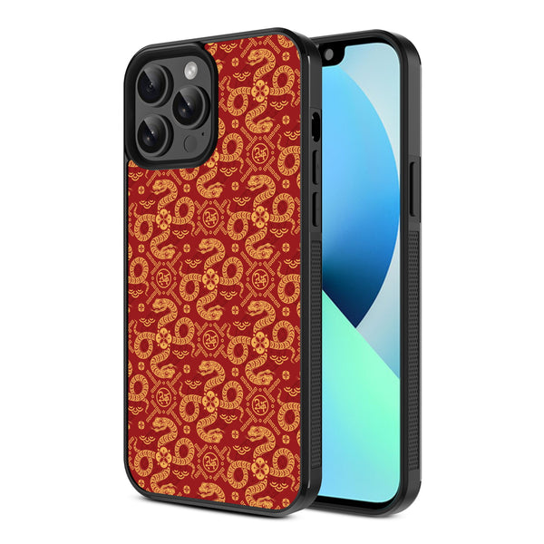 MyBat Design Lab Series Case for Apple iPhone 13 Pro Max (6.7) - Golden Snake Dance - MIP13PMCSLESM317-2.jpg