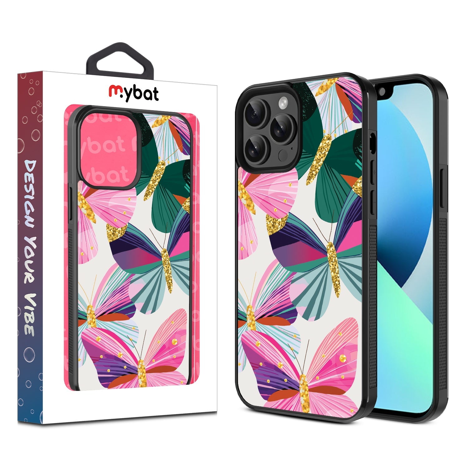 MyBat Design Lab Series Case for Apple iPhone 13 Pro Max - Bright Flutter