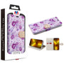 MyBat MyJacket Wallet Diamond Series for Apple iPhone 13 Pro - Fresh Purple Flowers