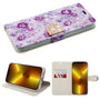MyBat MyJacket Wallet Diamond Series for Apple iPhone 13 Pro - Fresh Purple Flowers - MIP13PPCMJD103-2.jpg