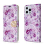 MyBat MyJacket Wallet Diamond Series for Apple iPhone 13 Pro - Fresh Purple Flowers - MIP13PPCMJD103-6.jpg
