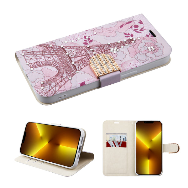 MyBat MyJacket Wallet Diamond Series for Apple iPhone 13 Pro - Eiffel Tower - MIP13PPCMJD104-2.jpg