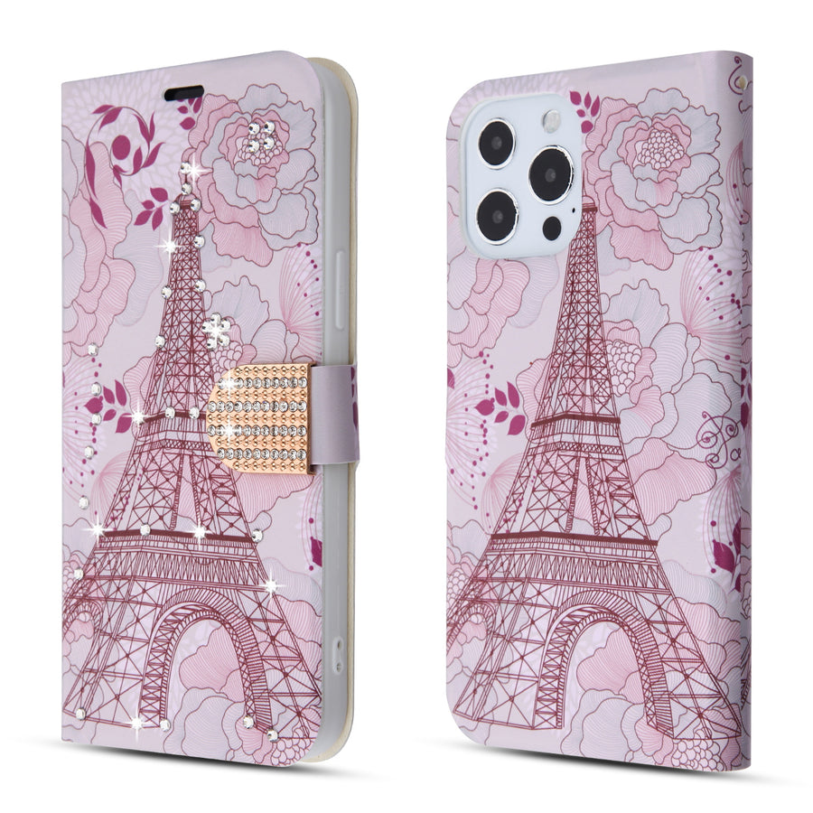 MyBat MyJacket Wallet Diamond Series for Apple iPhone 13 Pro - Eiffel Tower - MIP13PPCMJD104-6.jpg