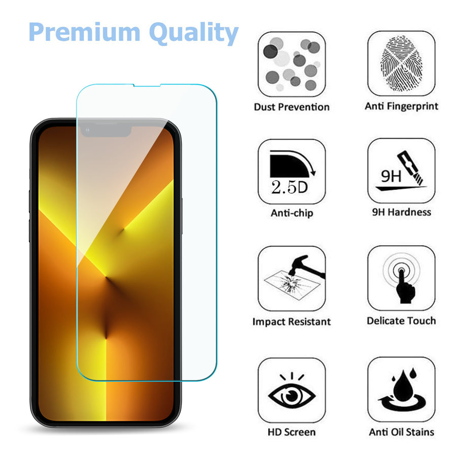 MyBat Tempered Glass Screen Protector (2.5D)(25-pack) for Apple iPhone 17e / 16e / 14 / 13 Pro / 13 - Clear - MIP13PSC81TF-3.jpg