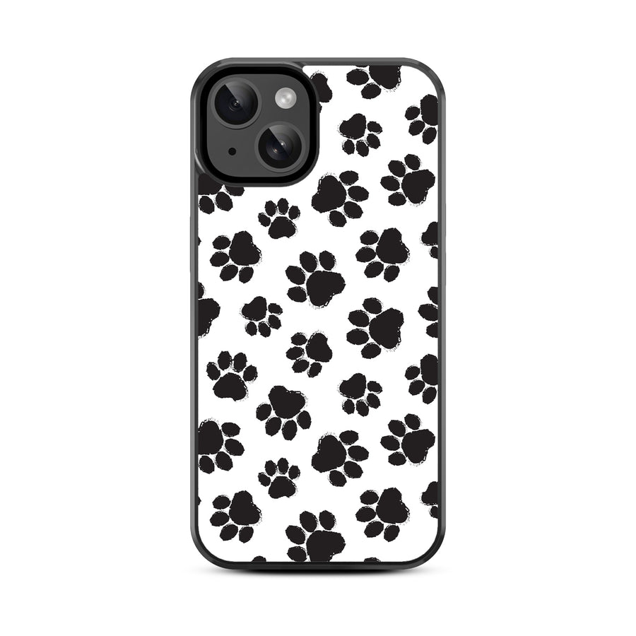 MyBat Design Lab Series Case for Apple iPhone 17e / 16e / 14 / 13 - Black Paw Prints - MIP14CSLESM002-3.jpg