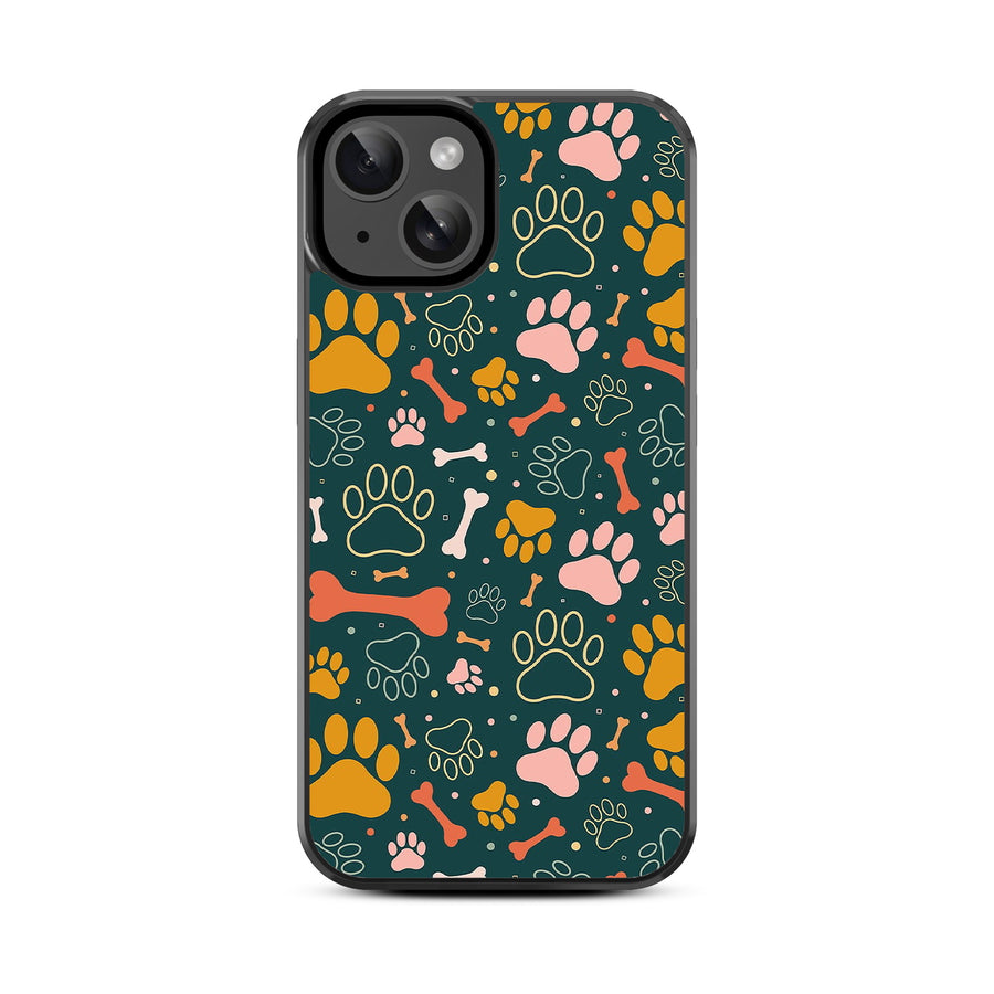 MyBat Design Lab Series Case for Apple iPhone 17e / 16e / 14 / 13 - Paw Prints & Bones - MIP14CSLESM003-3.jpg