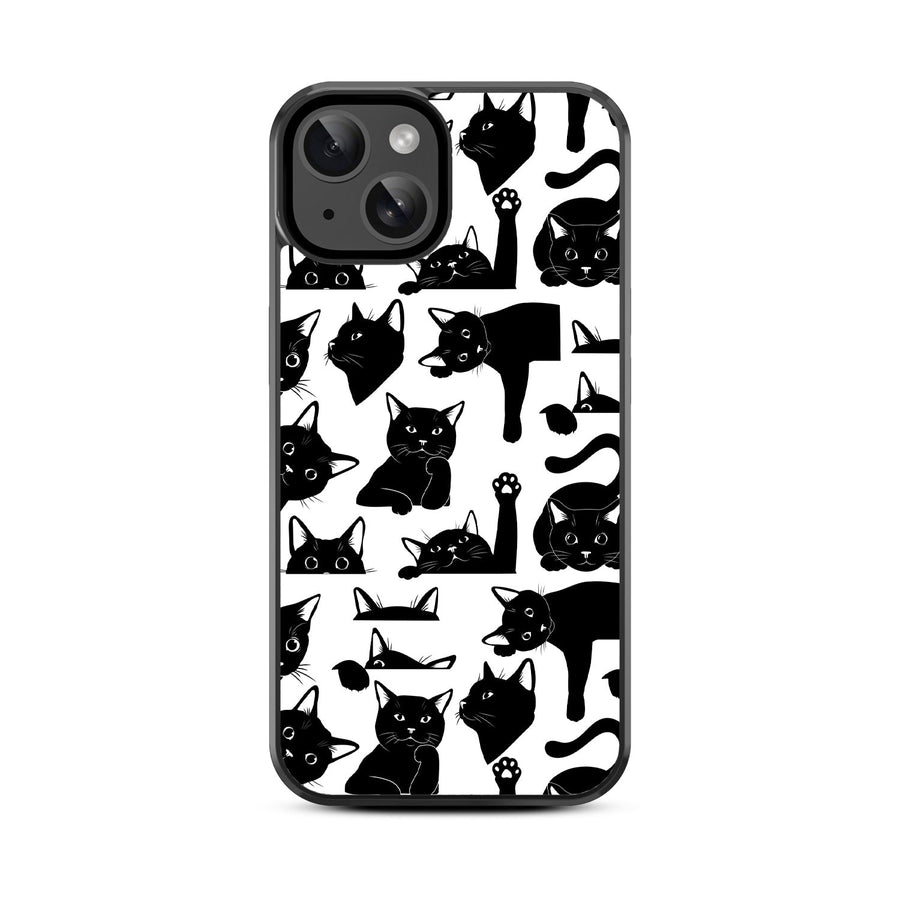 MyBat Design Lab Series Case for Apple iPhone 17e / 16e / 14 / 13 - Black Cats