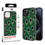 MyBat Design Lab Series Case for Apple iPhone 17e / 16e / 14 / 13 - Peacock Feathers - MIP14CSLESM018-1.jpg