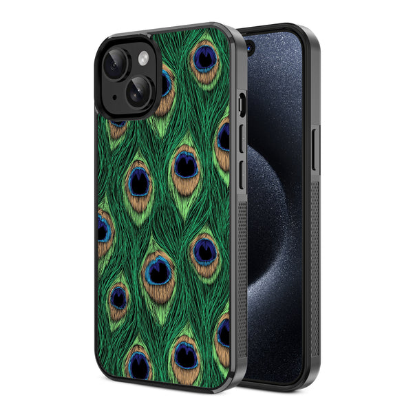 MyBat Design Lab Series Case for Apple iPhone 17e / 16e / 14 / 13 - Peacock Feathers - MIP14CSLESM018-2.jpg