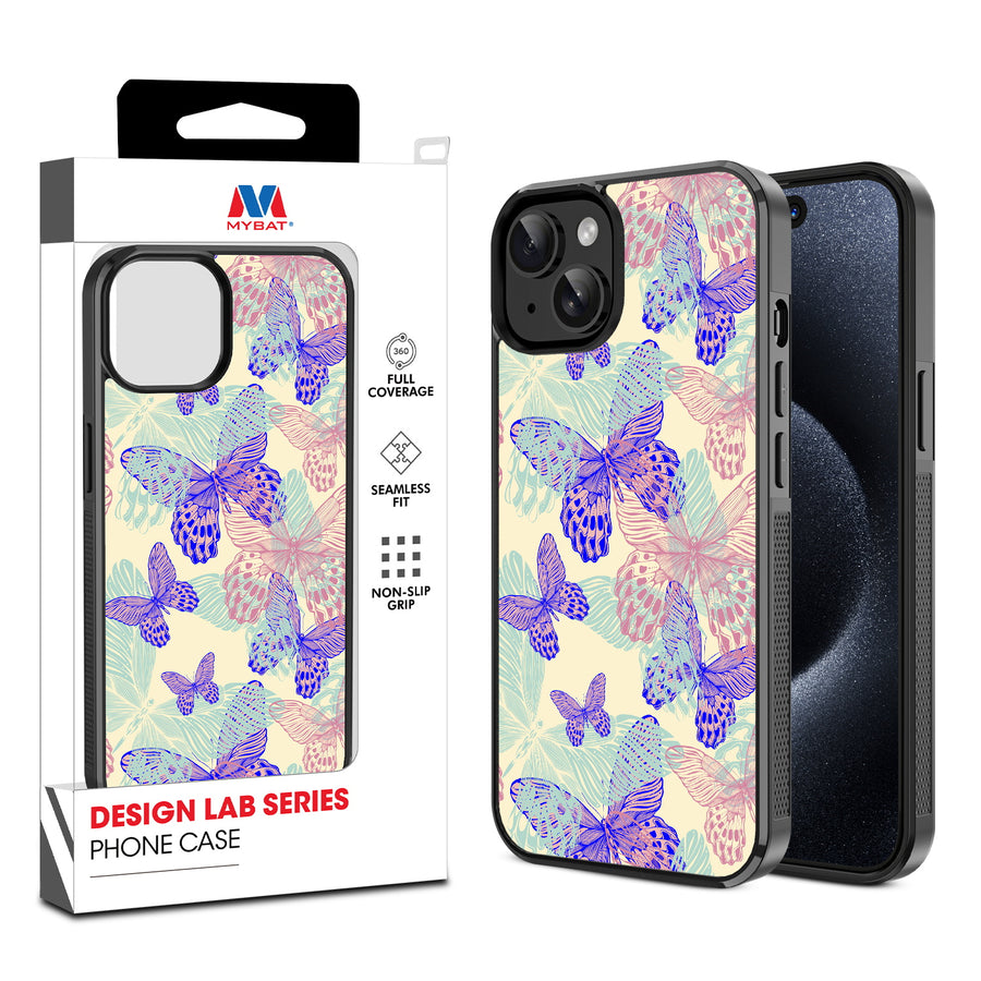 MyBat Design Lab Series Case for Apple iPhone 17e / 16e / 14 / 13 - Butterflies - MIP14CSLESM019-1.jpg