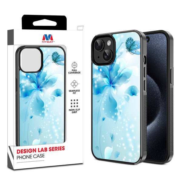 MyBat Design Lab Series Case for Apple iPhone 17e / 16e / 14 / 13 - Butterfly & Flowers - MIP14CSLESM020-1.jpg