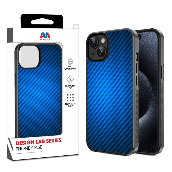 MyBat Design Lab Series Case for Apple iPhone 17e / 16e / 14 / 13 - Blue Carbon Fiber - MIP14CSLESM084-1.jpg