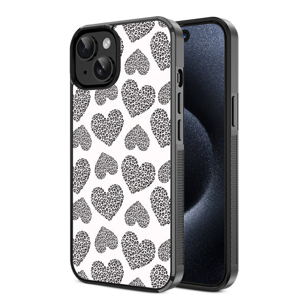 MyBat Design Lab Series Case for Apple iPhone 17e / 16e / 14 / 13 - Leopard Print Hearts - MIP14CSLESM098-2.jpg