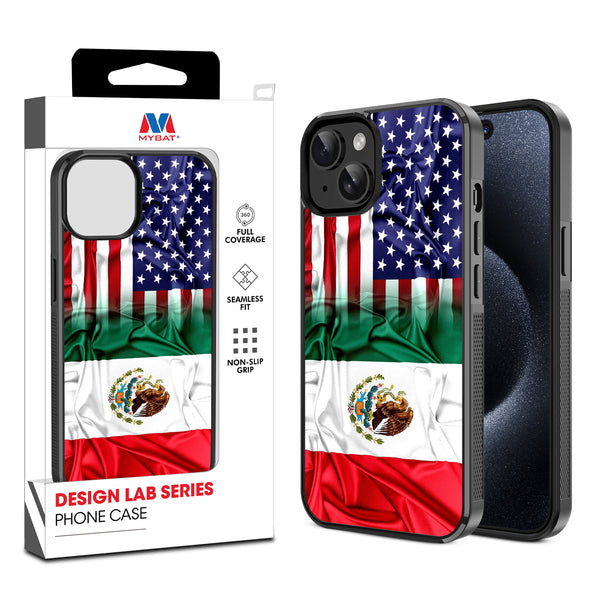 MyBat Design Lab Series Case for Apple iPhone 16e / 14 / 13 – Mexican-American Flag - MIP14CSLESM168-1.jpg