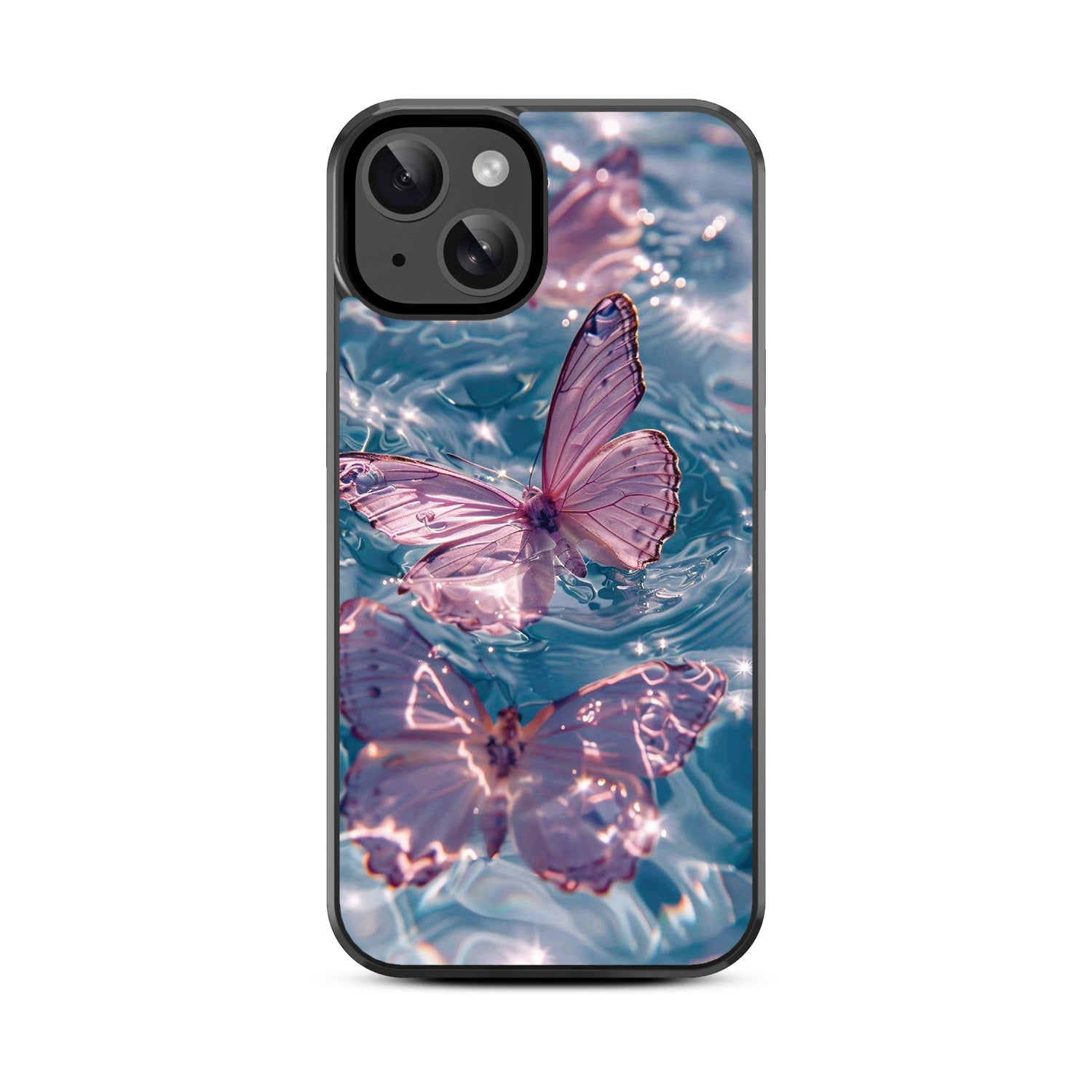 MyBat Design Lab Series Case for Apple iPhone 17e / 16e / 14 / 13 - Floating Butterflies