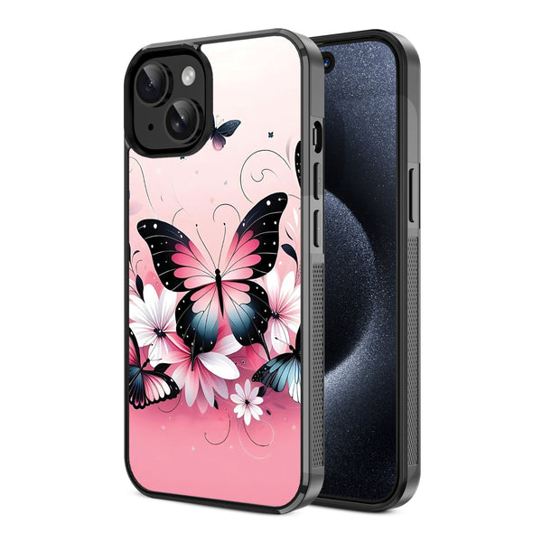MyBat Design Lab Series Case for Apple iPhone 17e / 16e / 14 / 13 - Butterfly Bouquet - MIP14CSLESM184-2.jpg