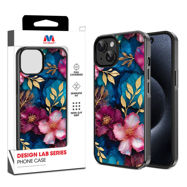 MyBat Design Lab Series Case for Apple iPhone 17e / 16e / 14 / 13 - Gilded Petals - MIP14CSLESM188-1.jpg