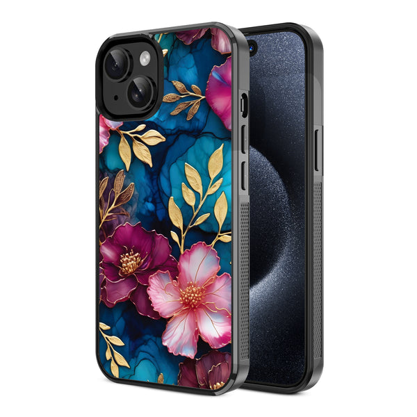 MyBat Design Lab Series Case for Apple iPhone 17e / 16e / 14 / 13 - Gilded Petals - MIP14CSLESM188-2.jpg