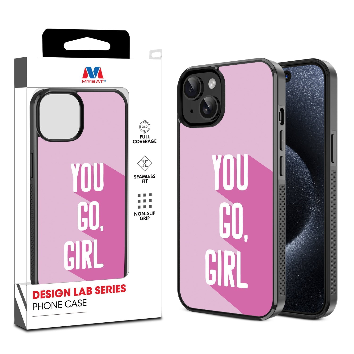 MyBat Design Lab Series Case for Apple iPhone 17e / 16e / 14 / 13 - You Go, Girl