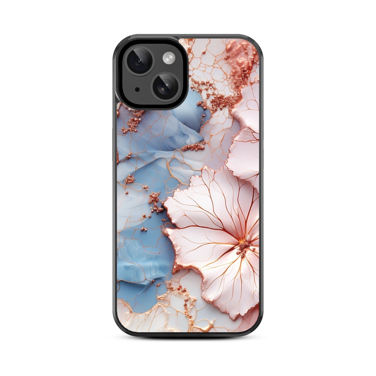 MyBat Design Lab Series Case for Apple iPhone 17e / 16e / 14 / 13 - Petal Veins