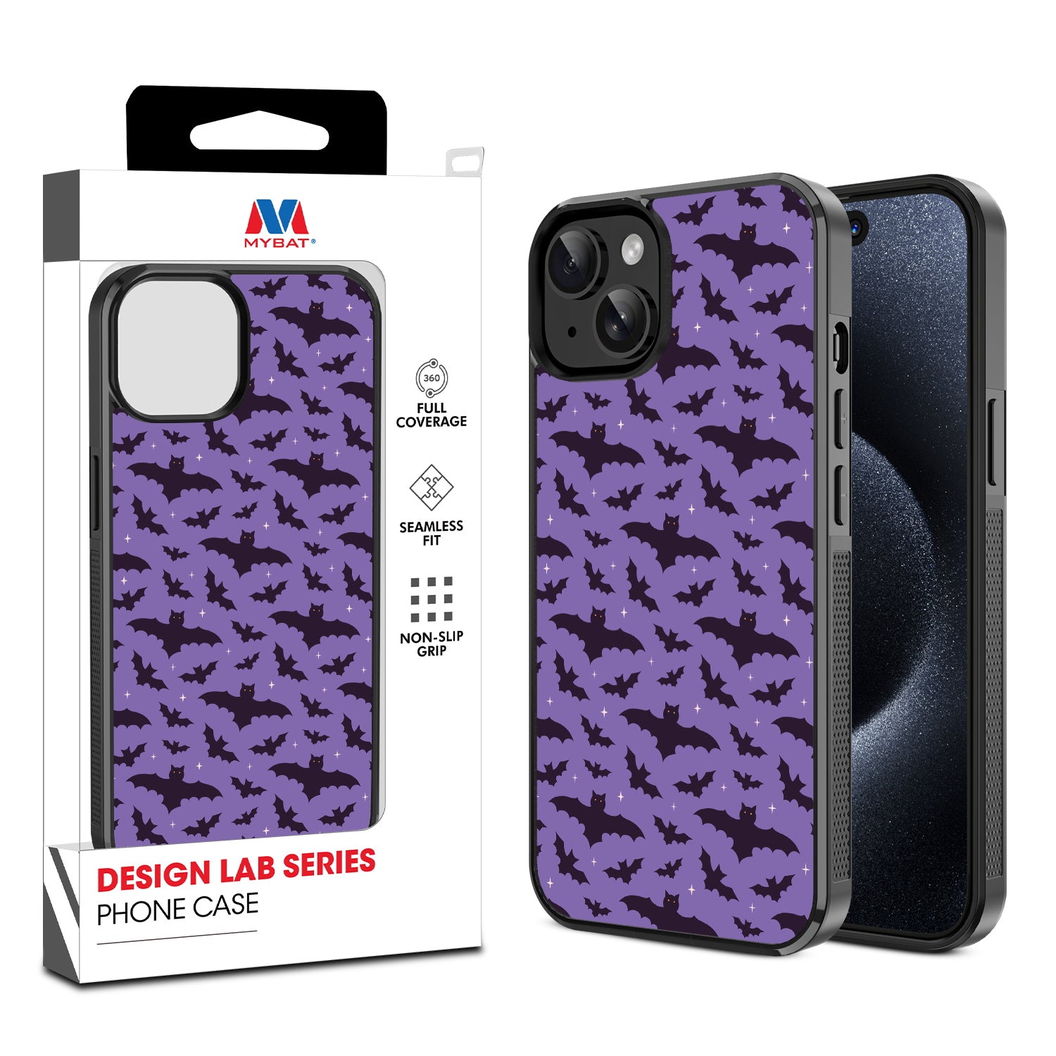 MyBat Design Lab Series Case for Apple iPhone 17e / 16e / 14 / 13 - Flying Bats - MIP14CSLESM220-1.jpg