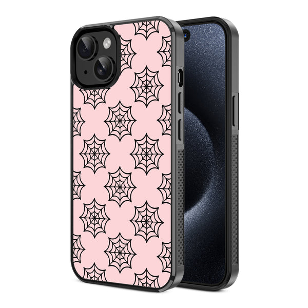 MyBat Design Lab Series Case for Apple iPhone 17e / 16e / 14 / 13 - Pink Spider Web - MIP14CSLESM227-2.jpg