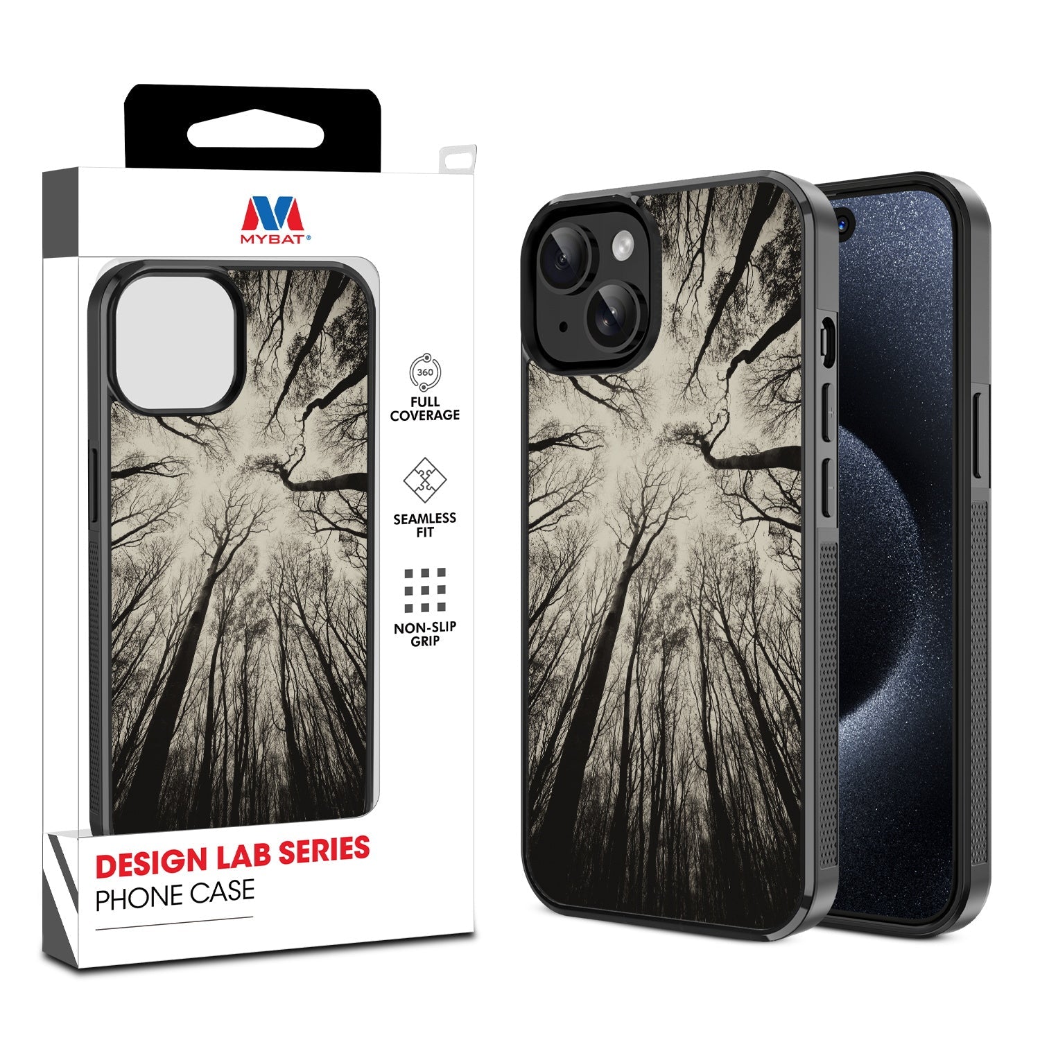 MyBat Design Lab Series Case for Apple iPhone 17e / 16e / 14 / 13 - Spooky Forest